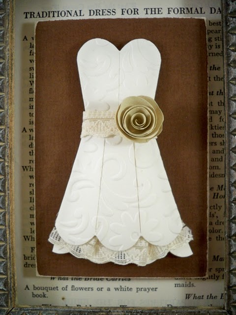  the Sizzix blog to learn how to make this wonderful paper wedding dress