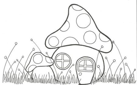House Mushroom on Lili Shrimp Shares A Cute Mushroom House Digital Stamp For Free  This