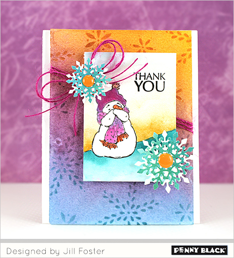 Project: Thank You Snowman Card