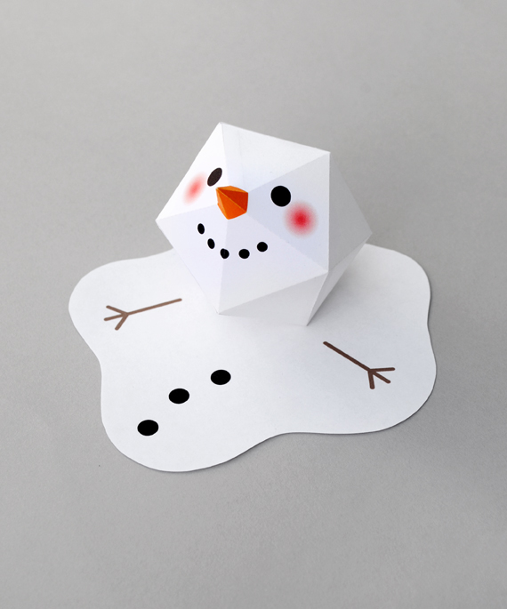 Project and Freebie: Melting Snowman Card