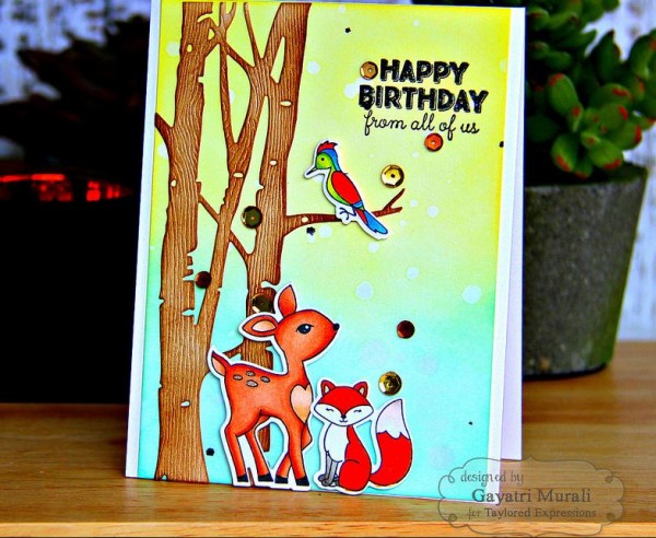 Project: Woodland Animal Birthday Card