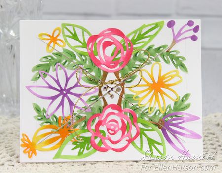 Project: Floral Bouquet Window Card