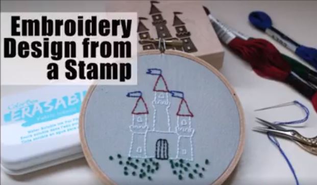 Technique: Turn a Stamp Into Embrodiery