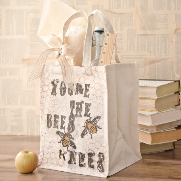 Project: Stamped "Bees Knees" Tote Bag