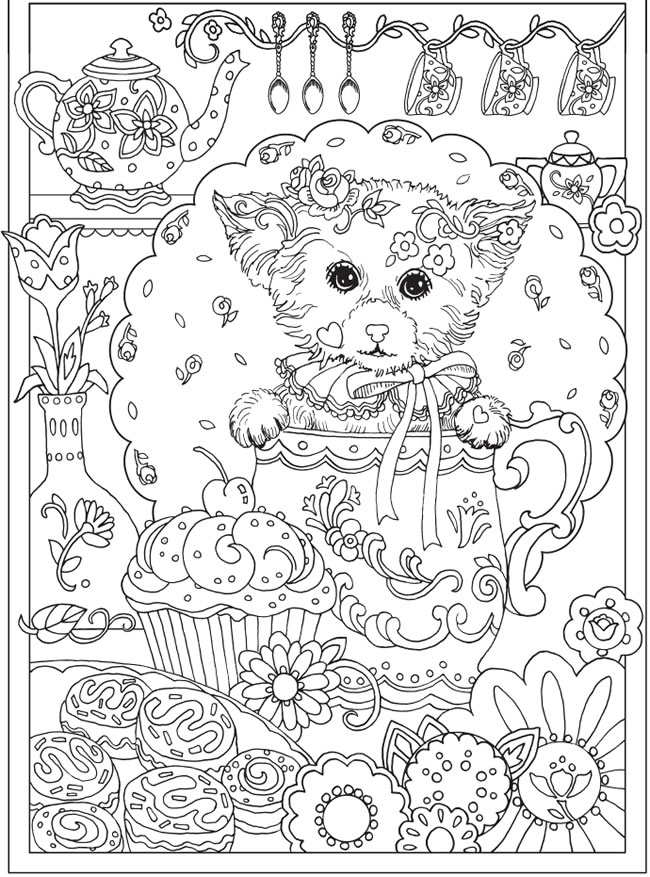 Freebie: Puppy Dog Coloring Page