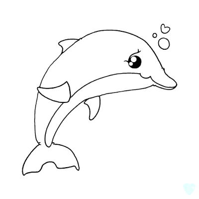 Freebie: Dolphin Digital Stamp