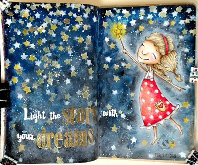 Project and Freebie: Light the Stars Journal Page