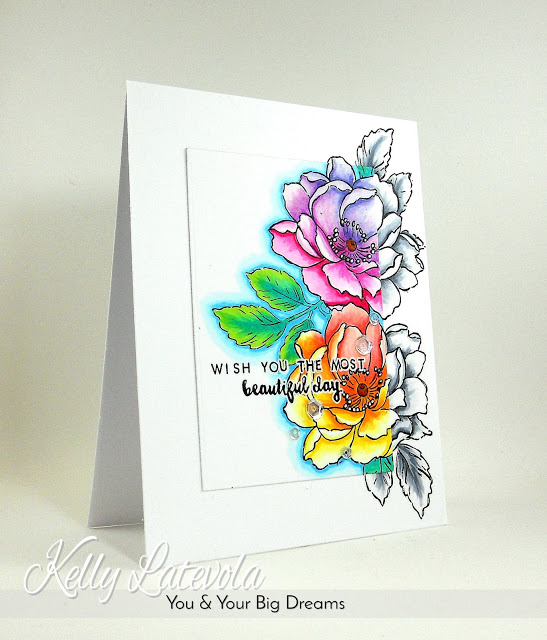 Project: Colored Highlight Floral Card