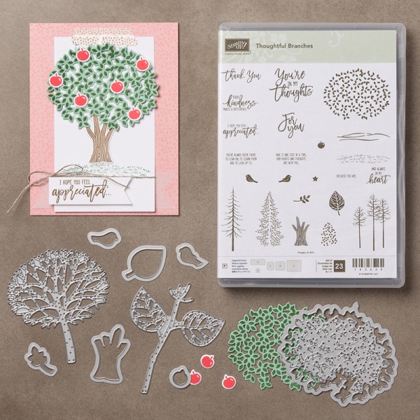 Review: Stampin' Up Thoughtful Branches August Stamp and Die Special Release