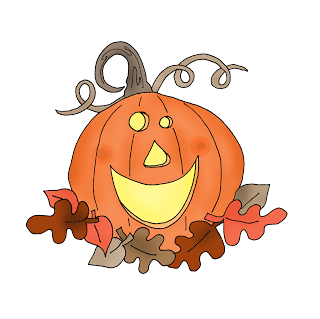 Freebie: Halloween Pumpkin Digi Stamp