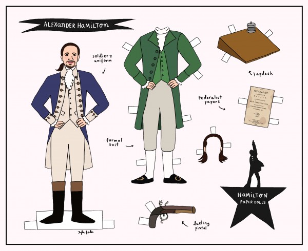 Freebie: Hamilton Paper Dolls