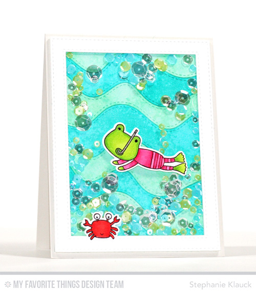 Project: Swimming Frog Shaker Card