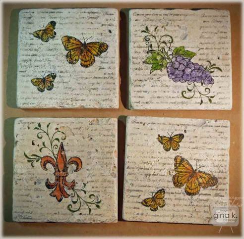 Project: Stamped Tile Coasters