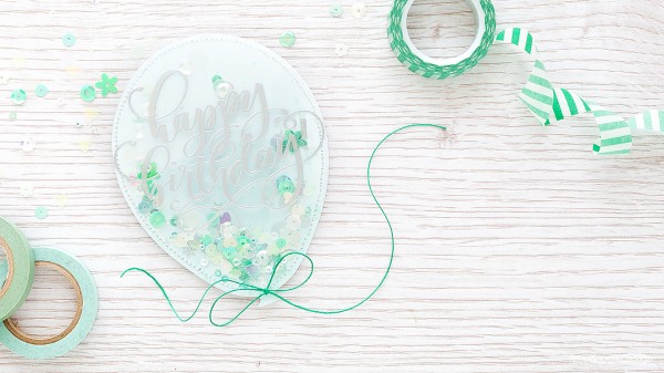 Project: Balloon Shaped Shaker Card