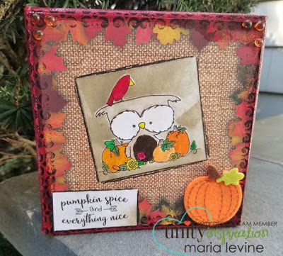 Project: Fall Owl Stamped Canvas