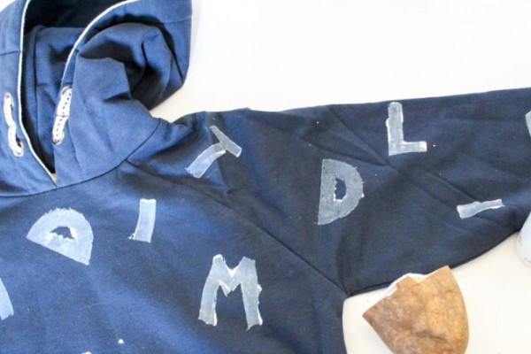 Technique: Potato Stamped Hoodie