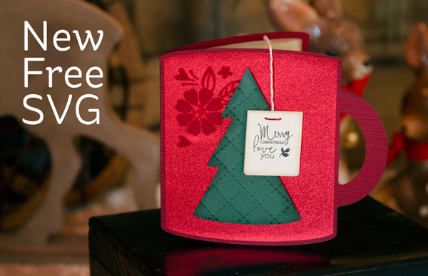 Freebie: Holiday Mug Shaped Card