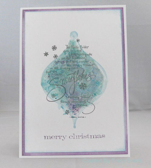 Project: Crackle Christmas Ornament Card