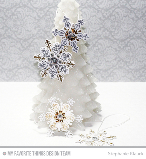 Projects: Stamped Snowflake Ornaments