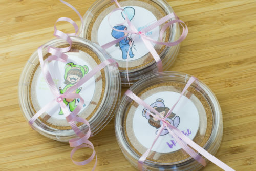 Project: Stamped Kawaii Girl Coasters