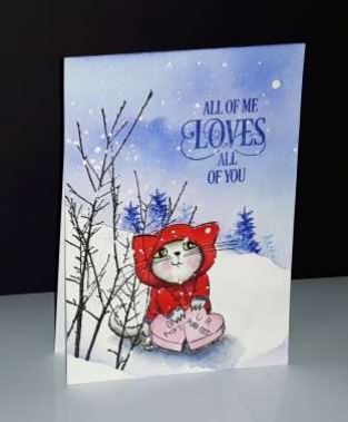 Project: Winter Kitty Valentine's Day Card