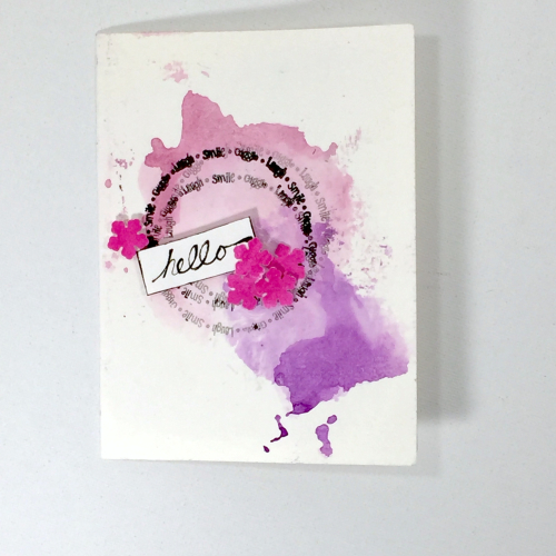 Project: Hello Card made with Gelatos 