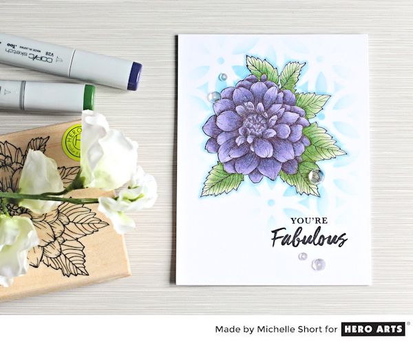 Tip: Floral Card Combining Stamps and Stencils