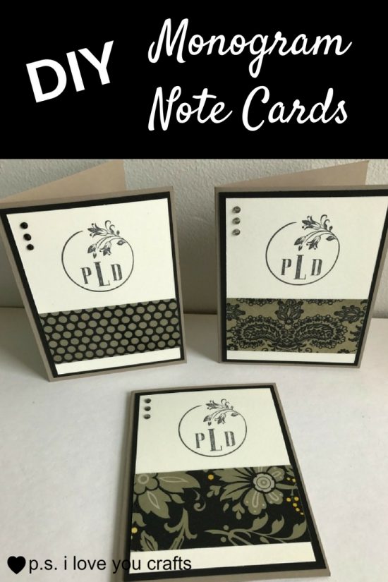 Project: Quick Monogram Cards