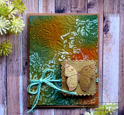 Project: Dry Embossed and Inked Butterfly Card