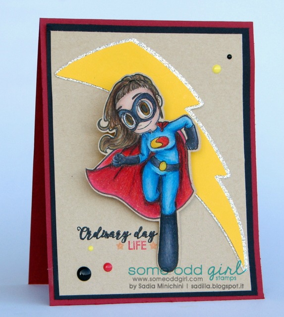 Project: Super Girl Action Card