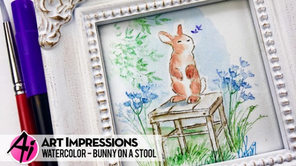 Project: Bunny on a Stool Water Color