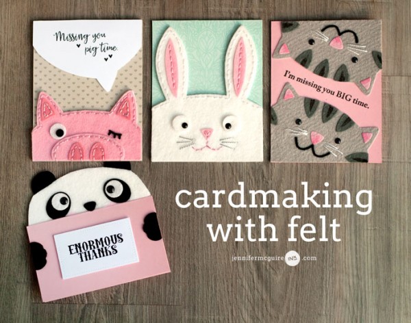 Tips and Tutorials: Die Cut Felt Animal Cards