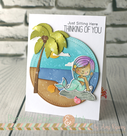 Project: Mermaid Card with Distress Oxide Inks