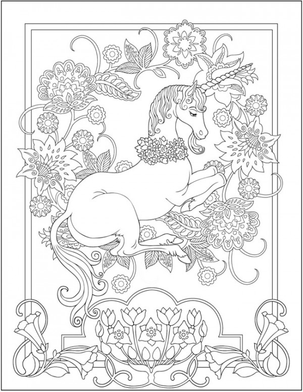 Download: Unicorn Coloring Page