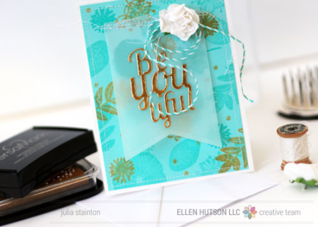 Project: Floral Card with Specialty Inks