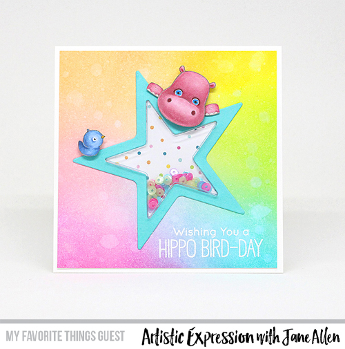 Tip: Hippo Card with Altered Stamp Image