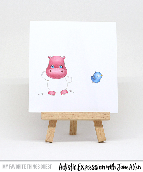 Tip: Hippo Card with Altered Stamp Image