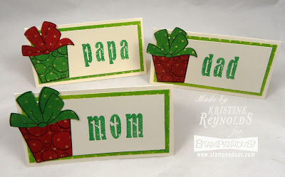 Projects: Christmas in July Stamped Table Decor