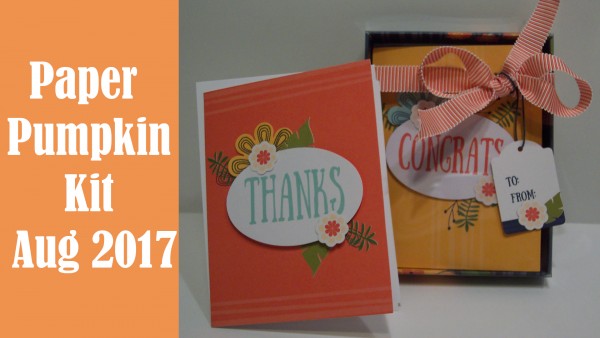 Giveaway and Review: Paper Pumpkin Kit for August 2017