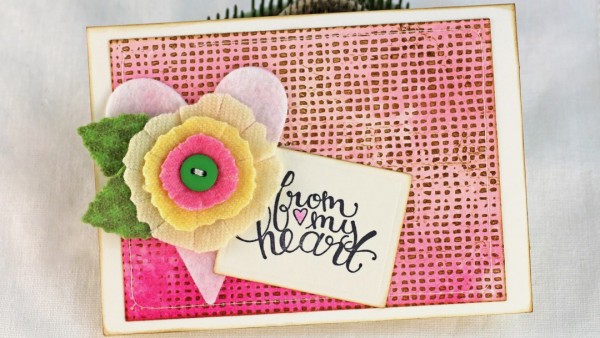 Tip: Quick and Easy Letter Press Card Background