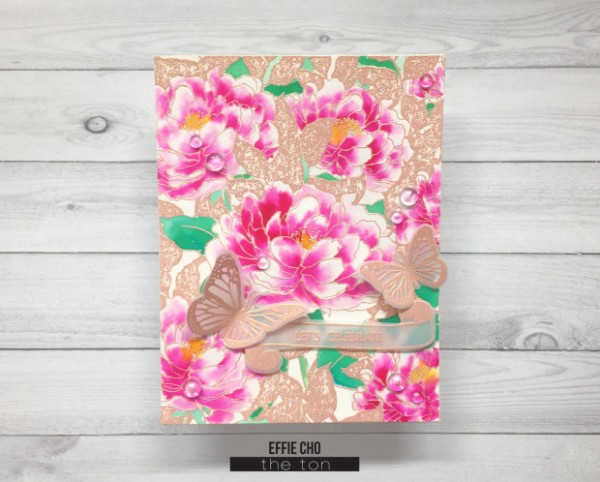 Project: Embossed Peony Card