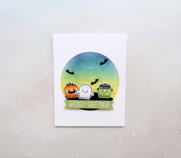 Project: Cute Halloween Card with Background Technique