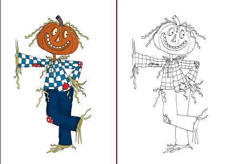 Download: Scarecrow Digital Stamp