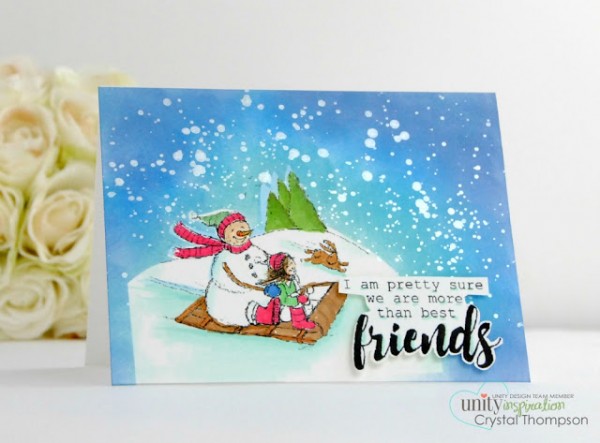 Project: Sledding Snowman Card