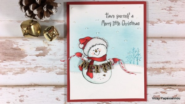 Project: Snowman Card with 3D Garland