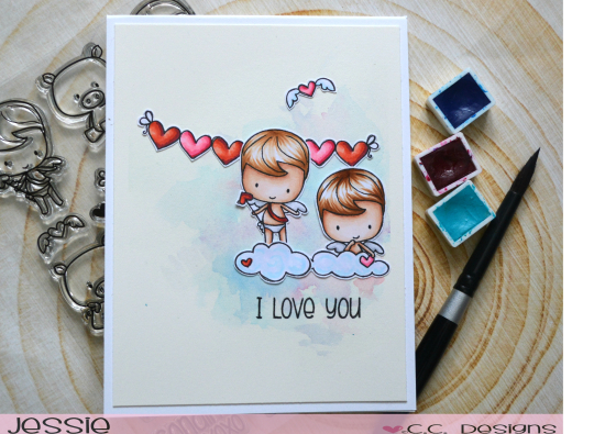 Project: Valentine Cherubs Card