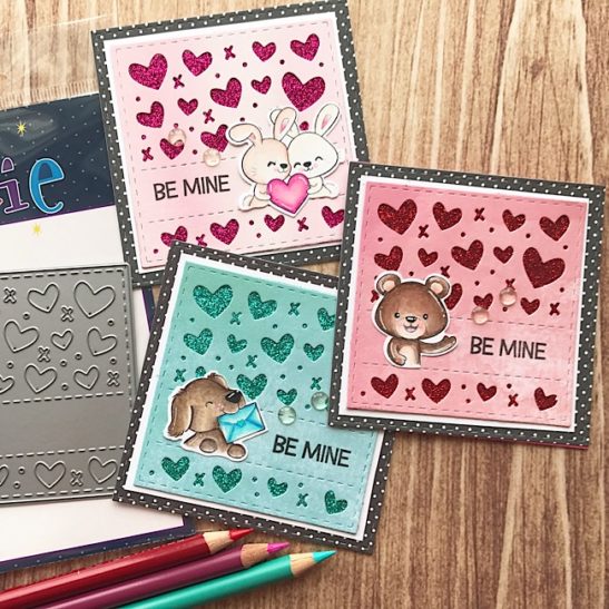 Projects: Glitter Hearts and Animals Smaller Valentines 