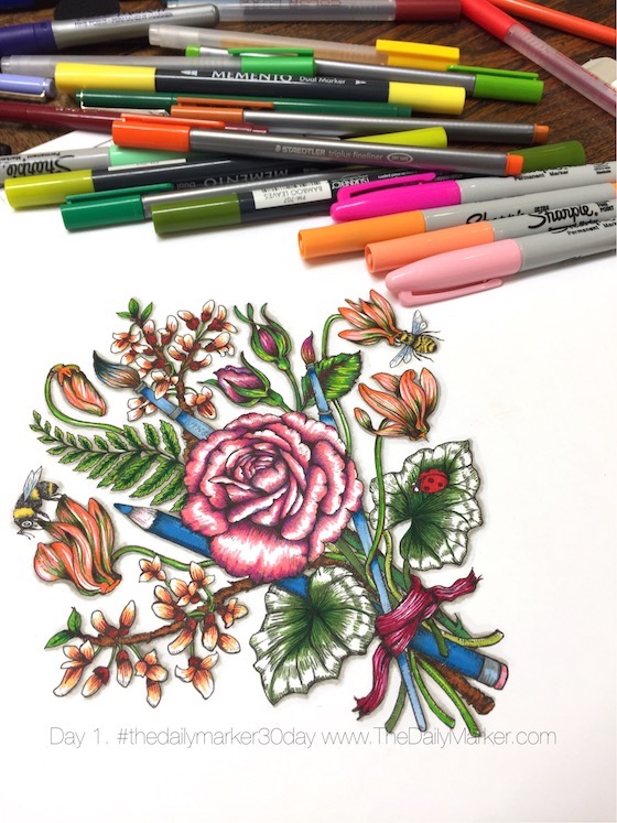 Tips: Coloring with Sharpie Markers