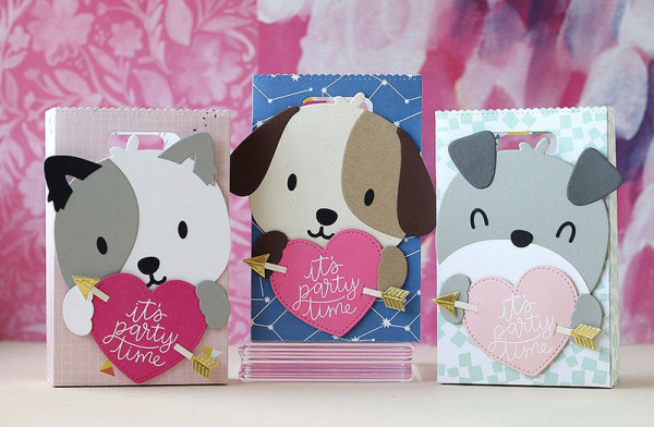 Project: Die Cut Dogs Valentine Treat Bags