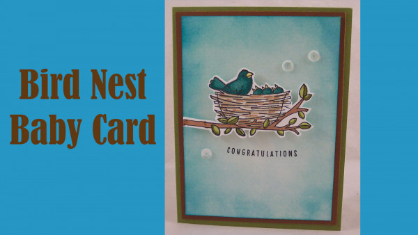 Project: Bird Nest Baby Card